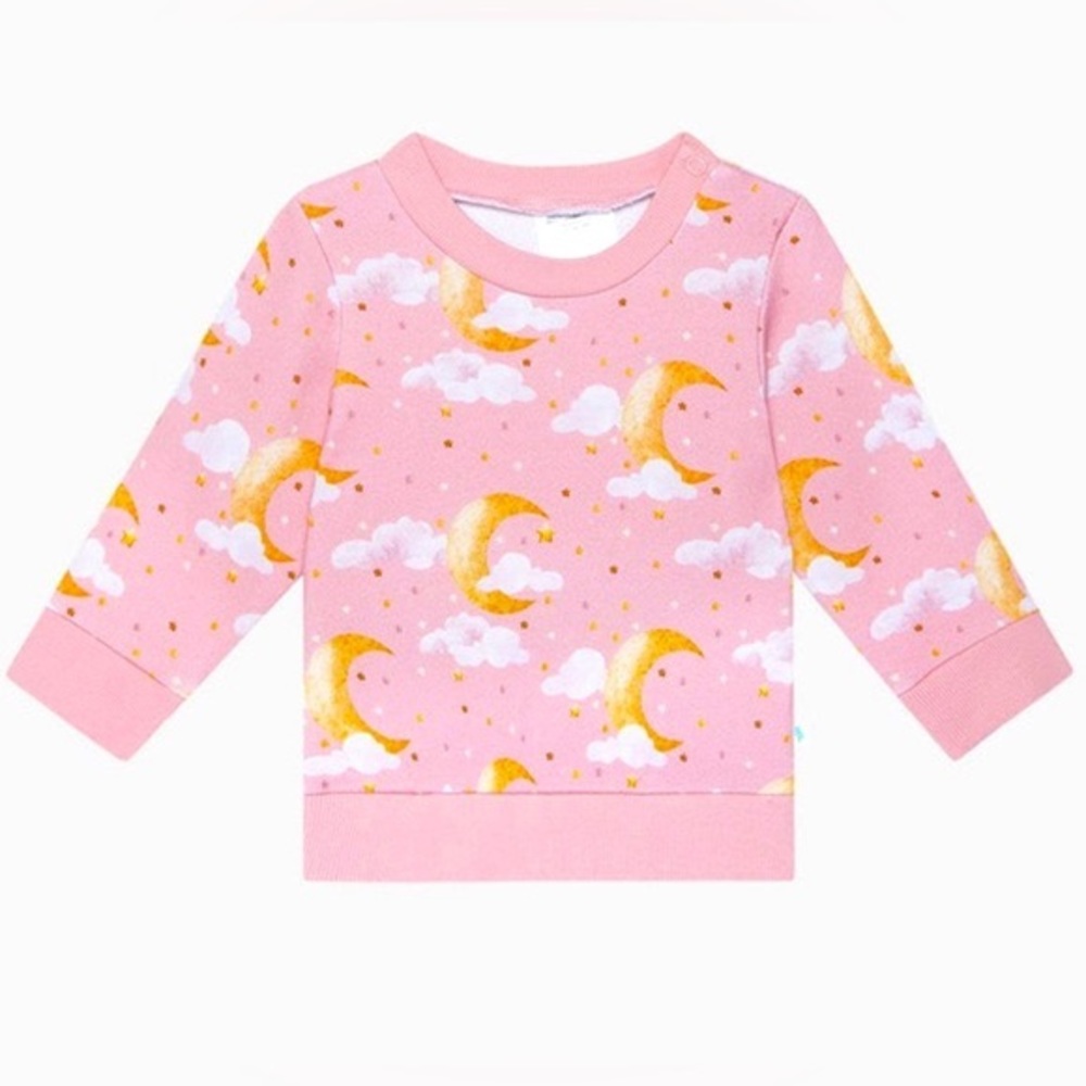 POSH PEANUT 🌙 ☁️sz 10 cloud & moon sweatshirt NWT! 8 9 Celestial print so FAB!